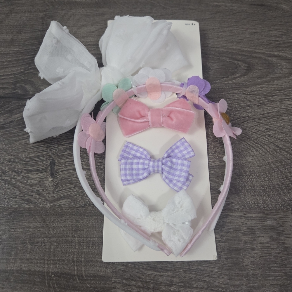 Cat & Jack Girls 5pc Hair Accessories NEW